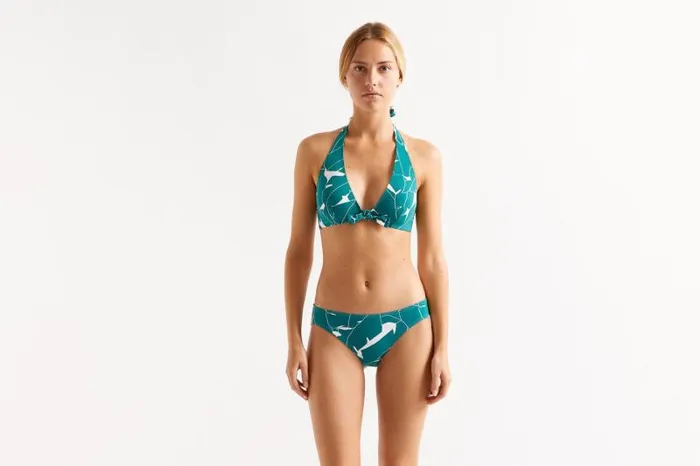 Twopieces Swimsuits Womens Eres Atlas Fullcup Triangle Imprime Bananier Jungle