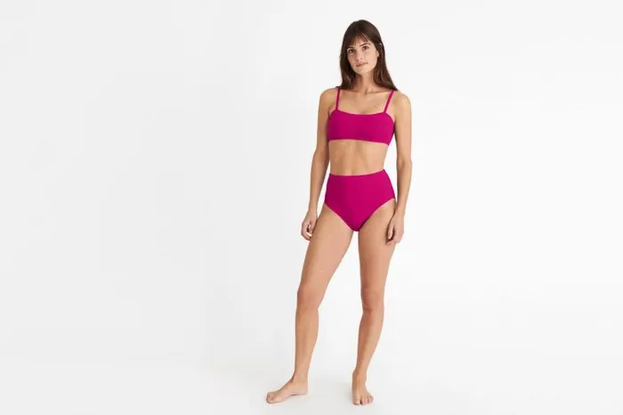 Twopieces Swimsuits Womens Eres Azur Crop Top Sunset 23h