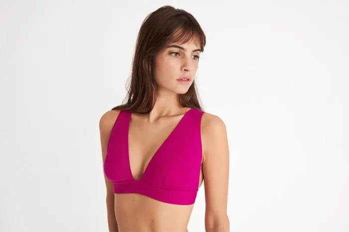 Twopieces Swimsuits Womens Eres Chrome Fullcup Triangle Bikini Top Sunset 23h