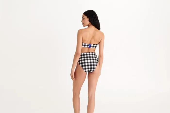 Twopieces Swimsuits Womens Eres Cube Bandeau Noirblanc 23h