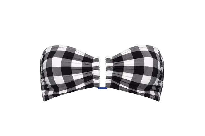 Twopieces Swimsuits Womens Eres Cube Bandeau Noirblanc 23h