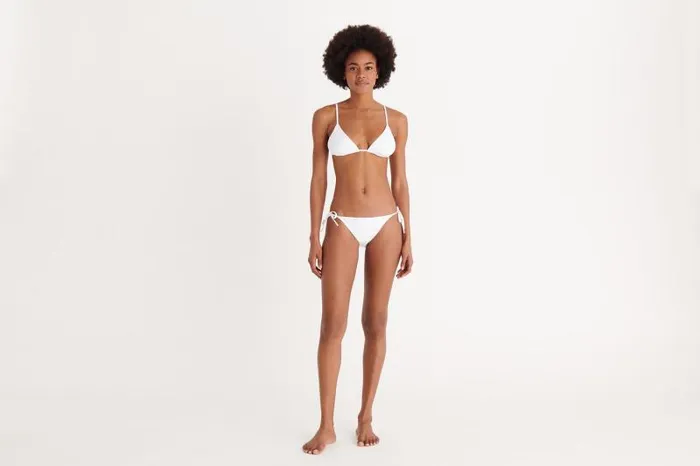 Twopieces Swimsuits Womens Eres Mouna Small Triangle Bikini Top Blanc
