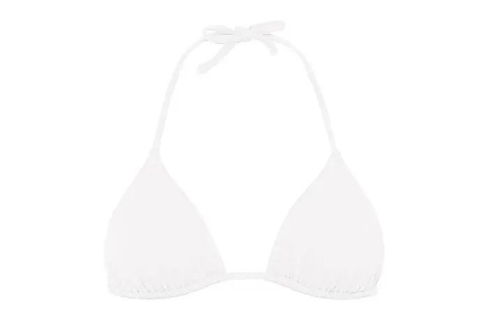 Twopieces Swimsuits Womens Eres Mouna Small Triangle Bikini Top Blanc