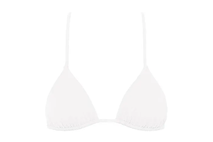 Twopieces Swimsuits Womens Eres Mouna Small Triangle Bikini Top Blanc
