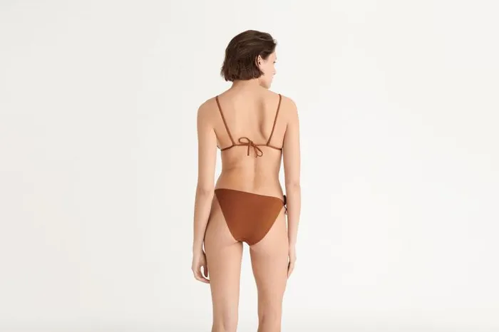 Twopieces Swimsuits Womens Eres Mouna Small Triangle Bikini Top Caramelo