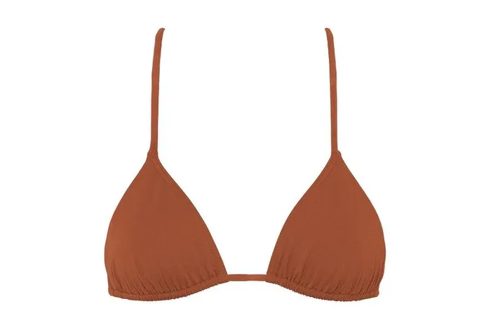 Twopieces Swimsuits Womens Eres Mouna Small Triangle Bikini Top Caramelo
