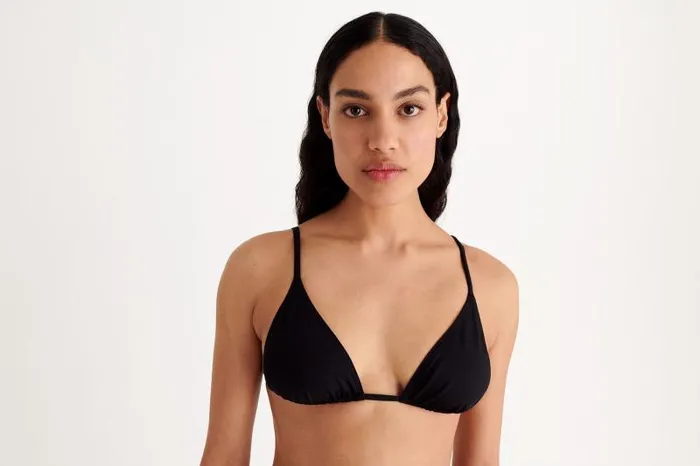 Twopieces Swimsuits Womens Eres Mouna Small Triangle Bikini Top Noir