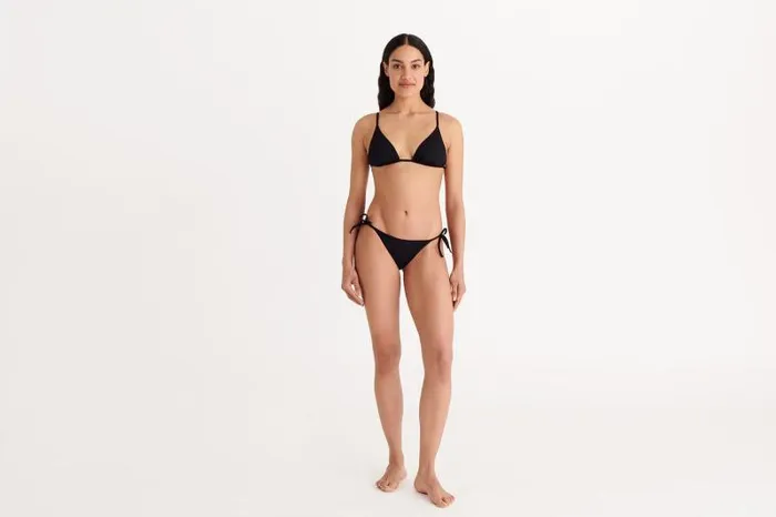 Twopieces Swimsuits Womens Eres Mouna Small Triangle Bikini Top Noir