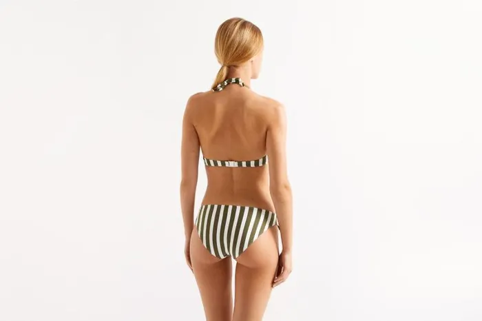Twopieces Swimsuits Womens Eres Mucho Small Triangle Olive Verteblanc