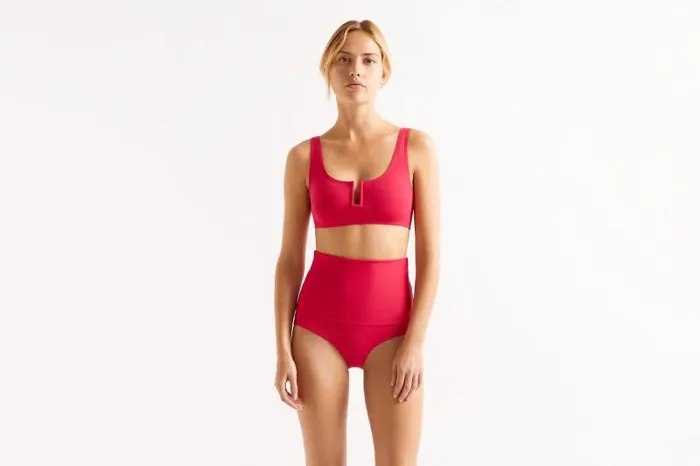 Twopieces Swimsuits Womens Eres Ultrason Crop Top Bra Grenadine 23e