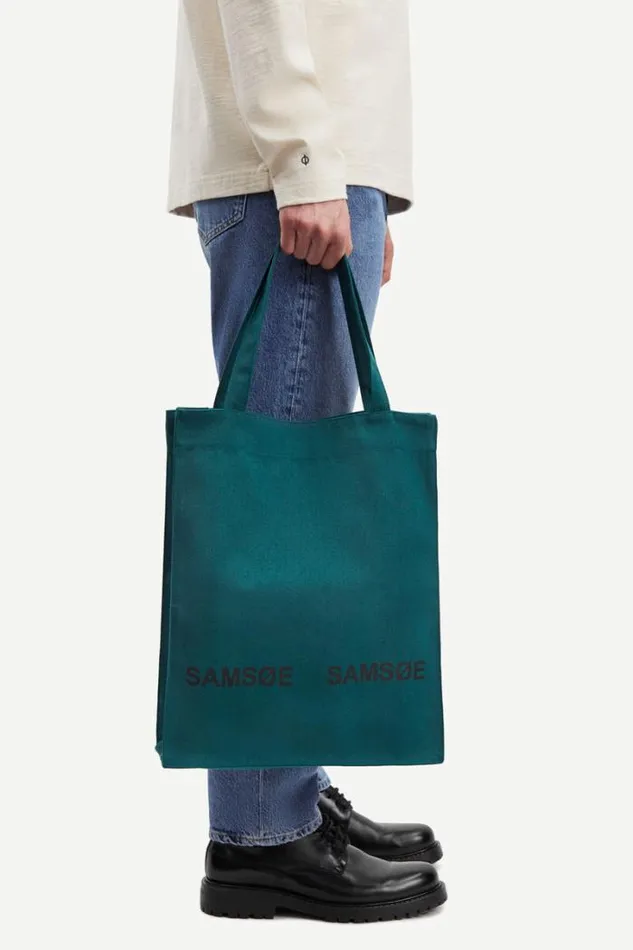 UnisexWomanMan Luca Shopper 14197 Atlantic Deep Samse Samse Bags and Wallets