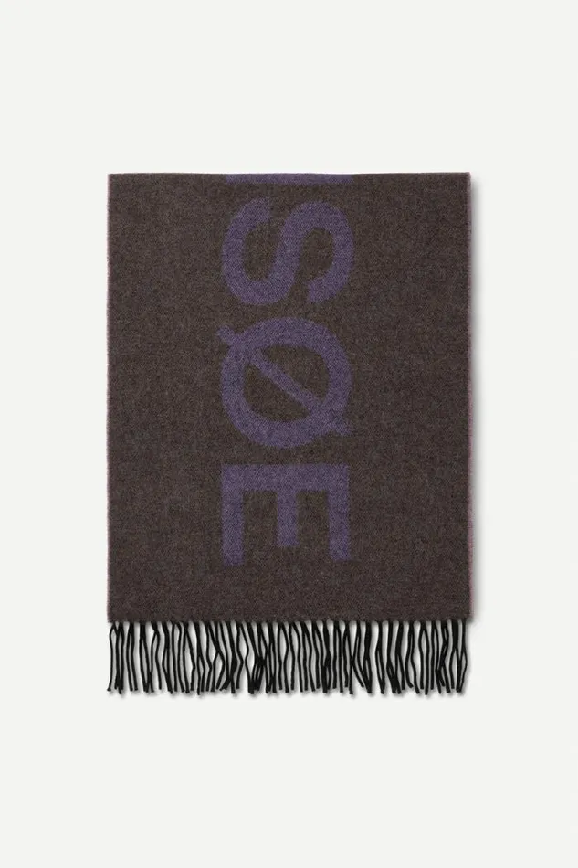 UnisexWomanMan Samsoe Scarf 14857 Peppercorn Samse Samse Scarves