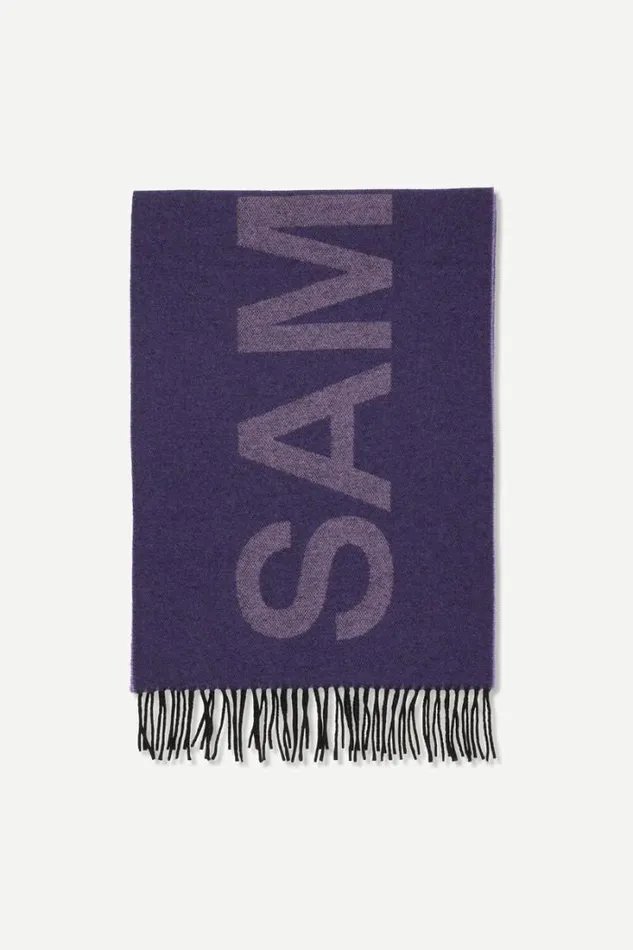 UnisexWomanMan Samsoe Scarf 14857 Sweet Grape Samse Samse Scarves