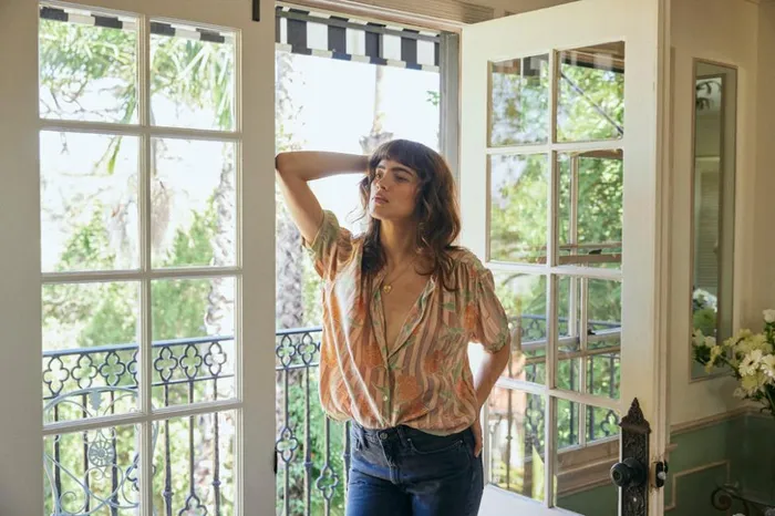 Violet Top Chamomile Apricot Women Natalie Martin Tops