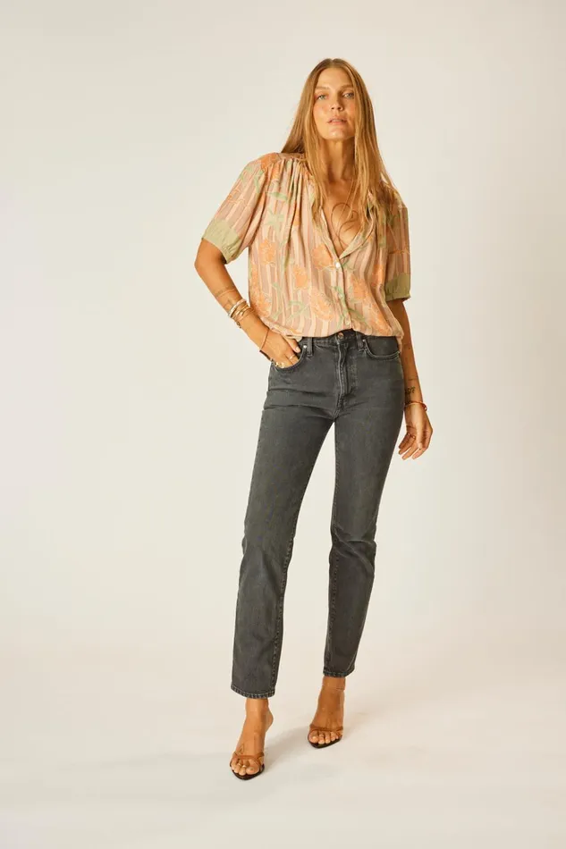Violet Top Chamomile Apricot Women Natalie Martin Tops
