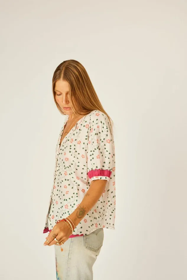 Violet Top Pinwheel Cotton Women Natalie Martin Tops