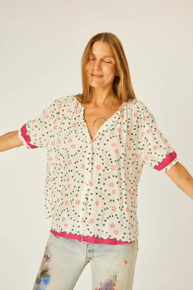 Violet Top Pinwheel Cotton Women Natalie Martin Tops