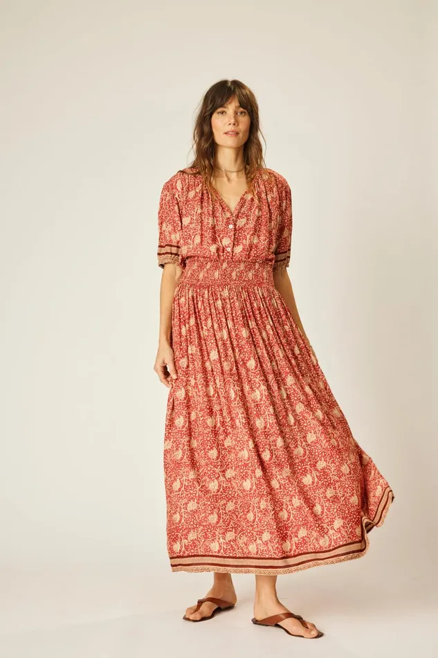 Violet Top Water Lily Terracotta Women Natalie Martin Tops