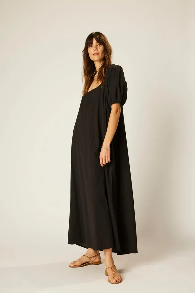 Vivi Dress Black Silk Women Natalie Martin Dresses