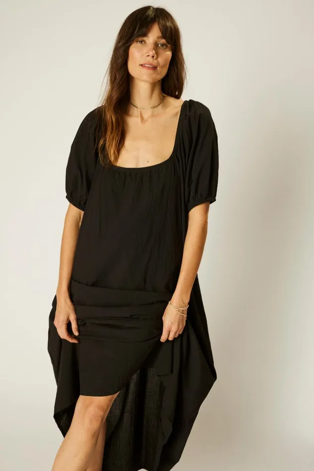 Vivi Dress Black Silk Women Natalie Martin Dresses