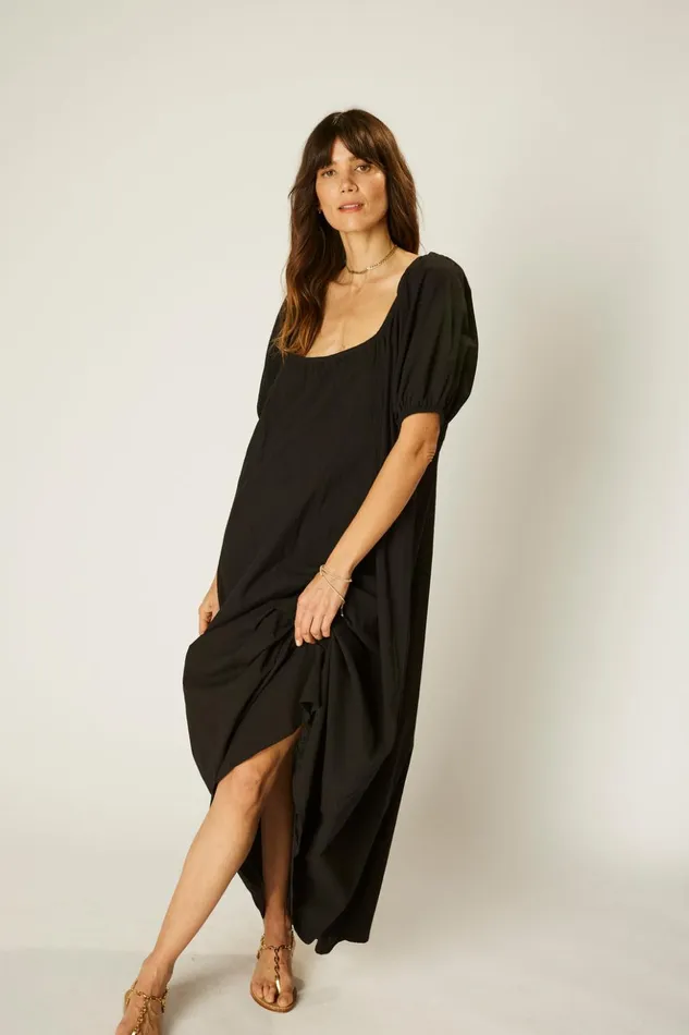 Vivi Dress Black Silk Women Natalie Martin Dresses