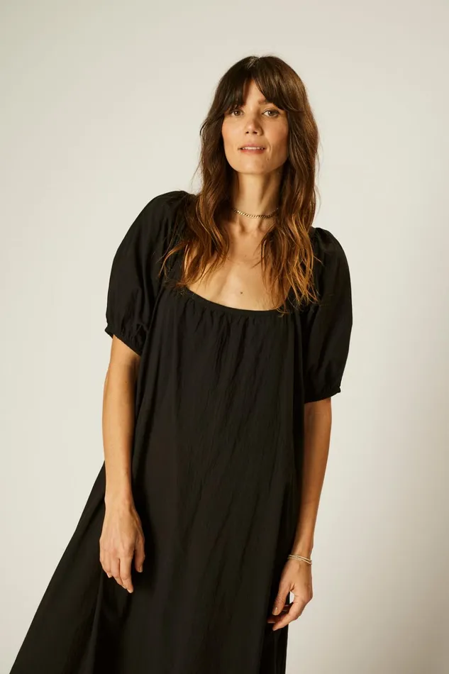 Vivi Dress Black Silk Women Natalie Martin Dresses