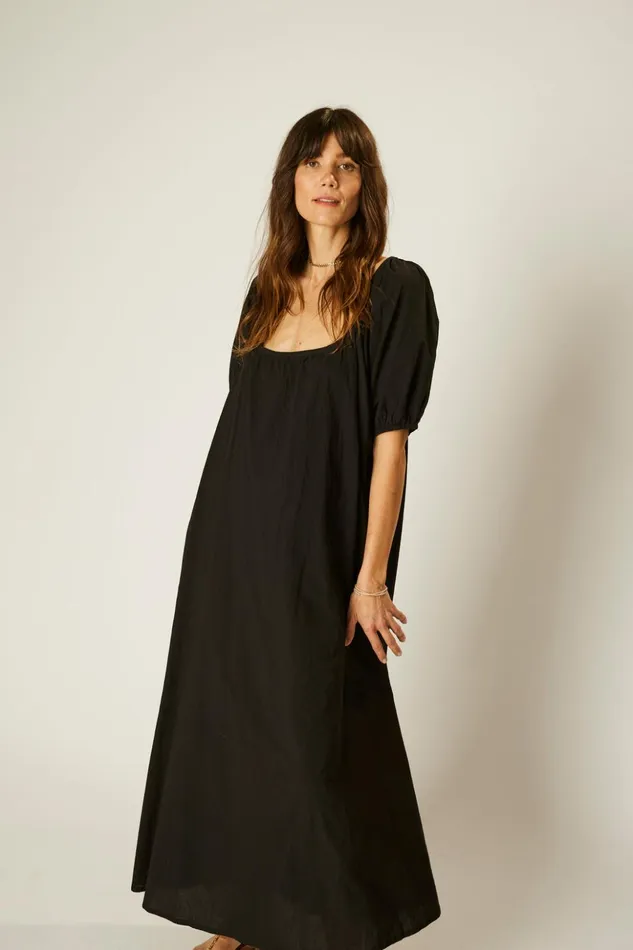 Vivi Dress Black Silk Women Natalie Martin Dresses