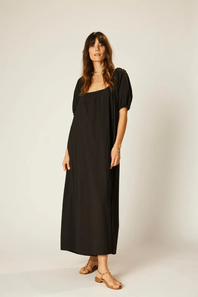 Vivi Dress Black Silk Women Natalie Martin Dresses