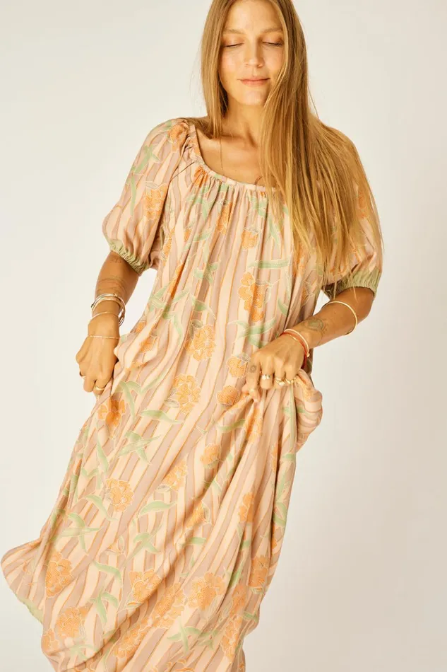 Vivi Dress Chamomile Apricot Women Natalie Martin Dresses