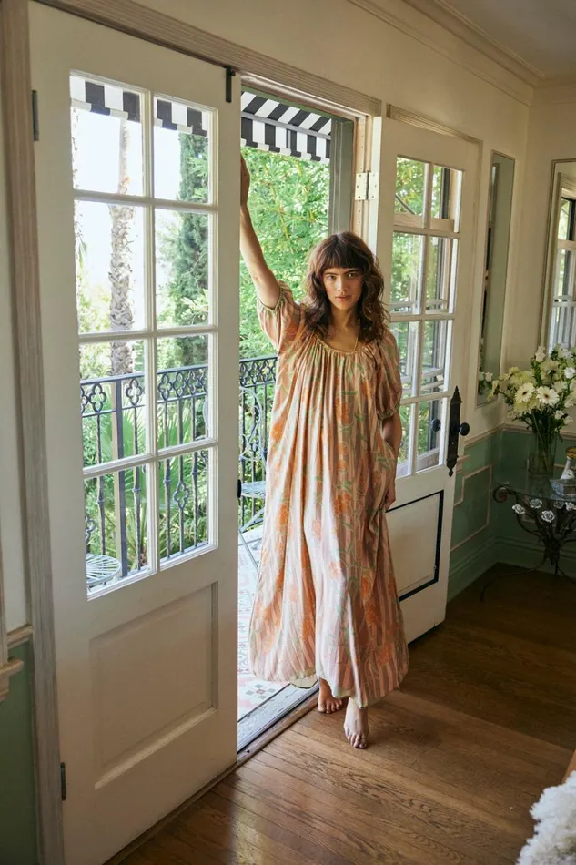 Vivi Dress Chamomile Apricot Women Natalie Martin Dresses