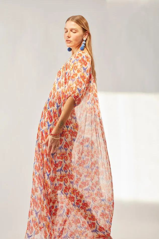 Vivi Dress Chiffon Watercolor Clemen Women Natalie Martin Dresses