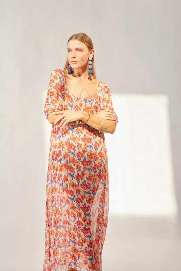 Vivi Dress Chiffon Watercolor Clemen Women Natalie Martin Dresses