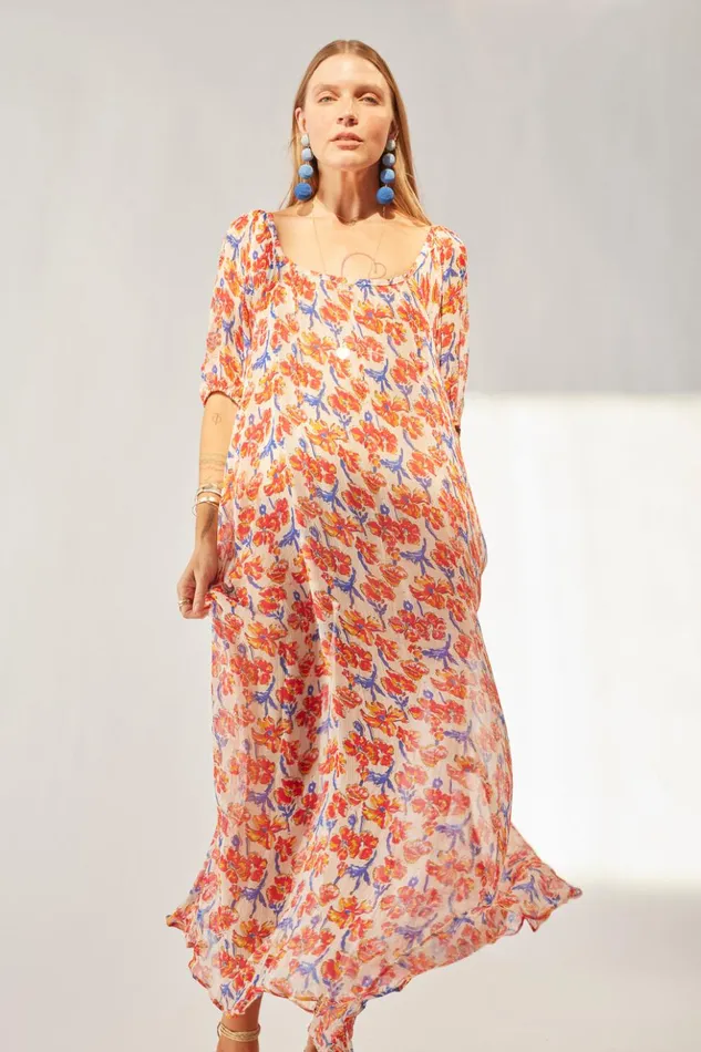 Vivi Dress Chiffon Watercolor Clemen Women Natalie Martin Dresses