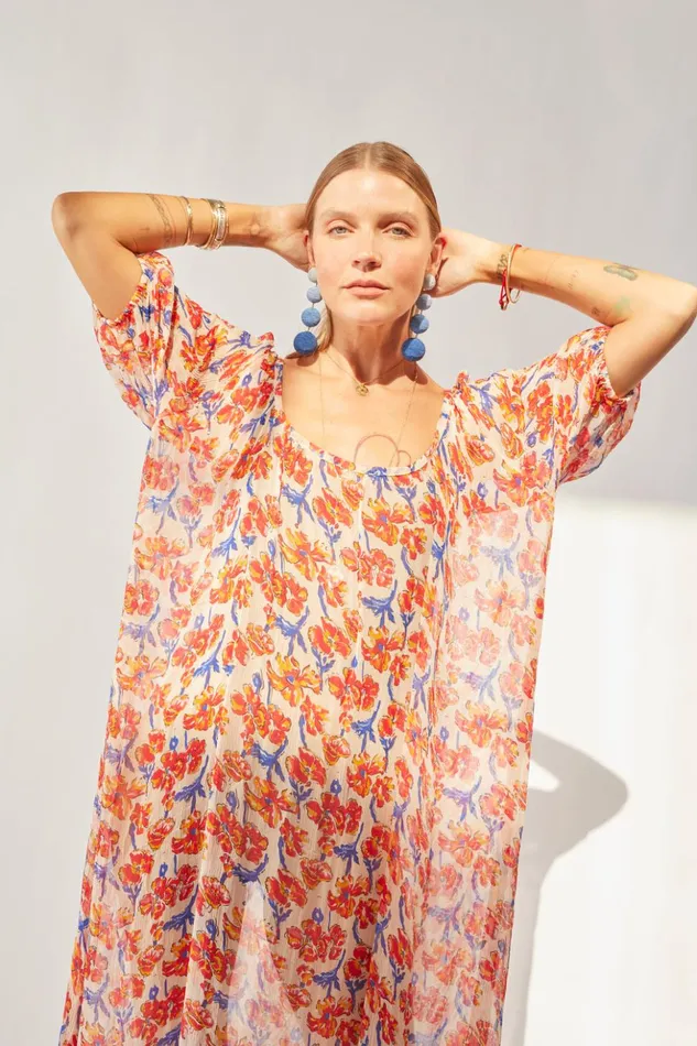 Vivi Dress Chiffon Watercolor Clemen Women Natalie Martin Dresses