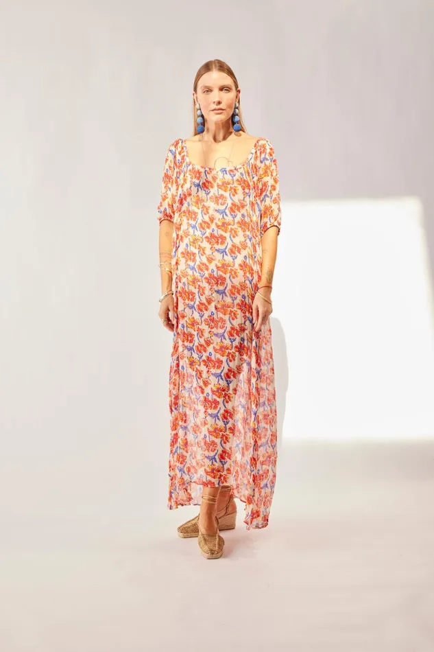 Vivi Dress Chiffon Watercolor Clemen Women Natalie Martin Dresses