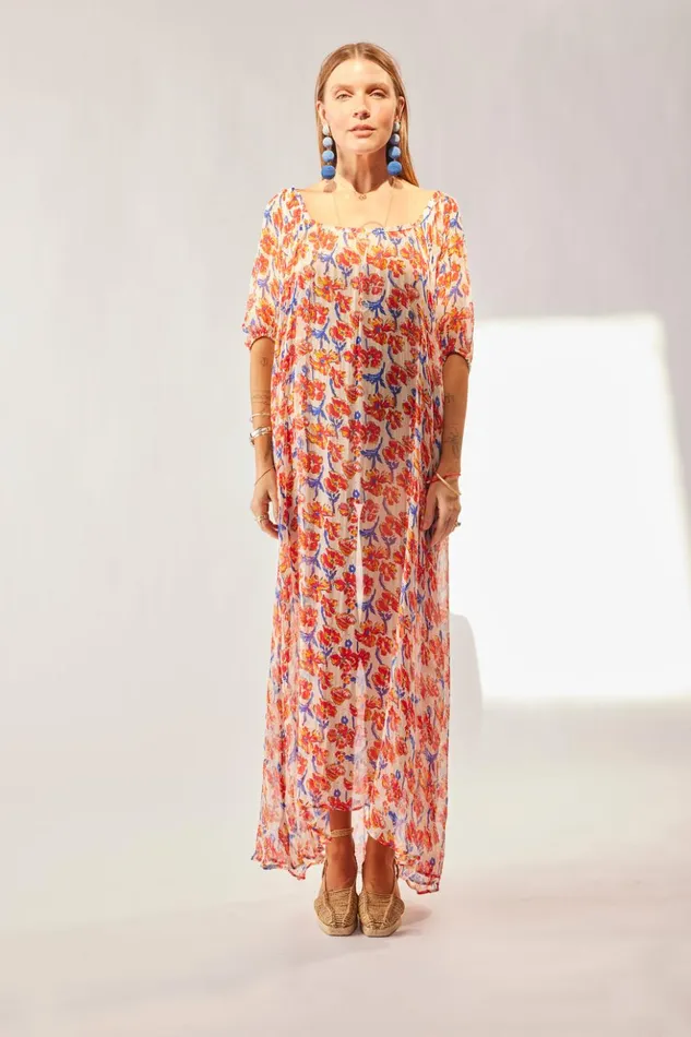 Vivi Dress Chiffon Watercolor Clemen Women Natalie Martin Dresses