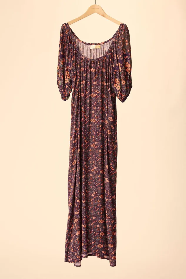 Vivi Dress Petite Fleur Aubergine Women Natalie Martin Dresses