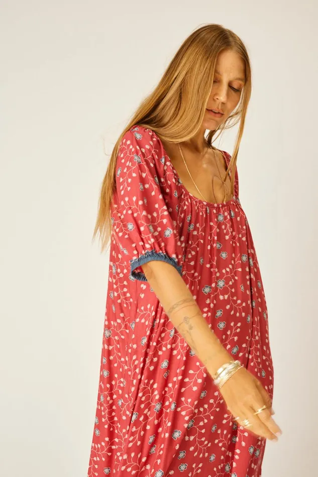 Vivi Dress Pinwheel Red Women Natalie Martin Dresses