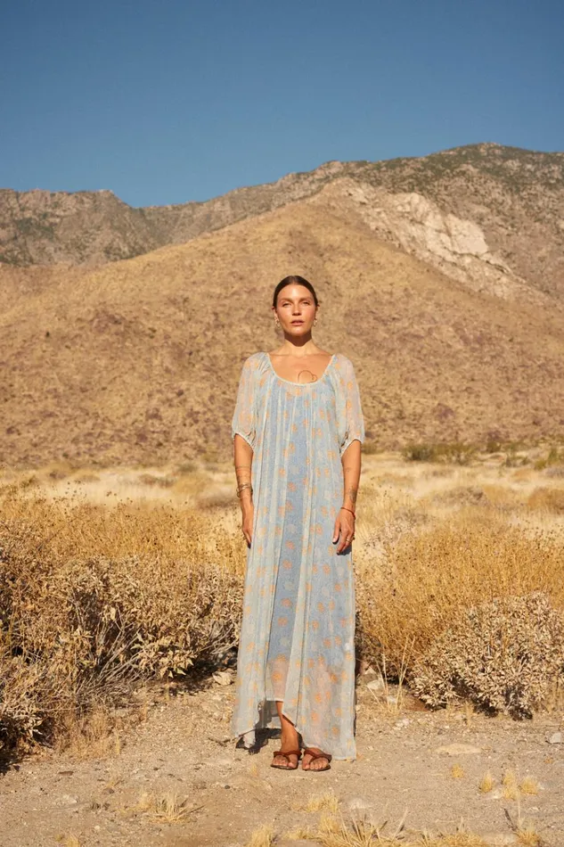 Vivi Dress Snowflake Tangerine Women Natalie Martin Dresses
