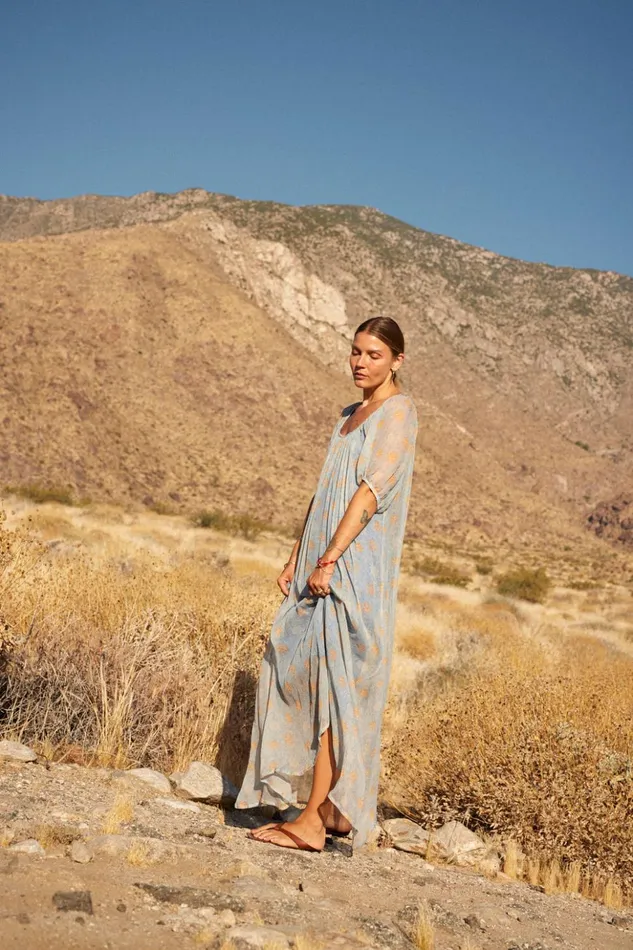 Vivi Dress Snowflake Tangerine Women Natalie Martin Dresses