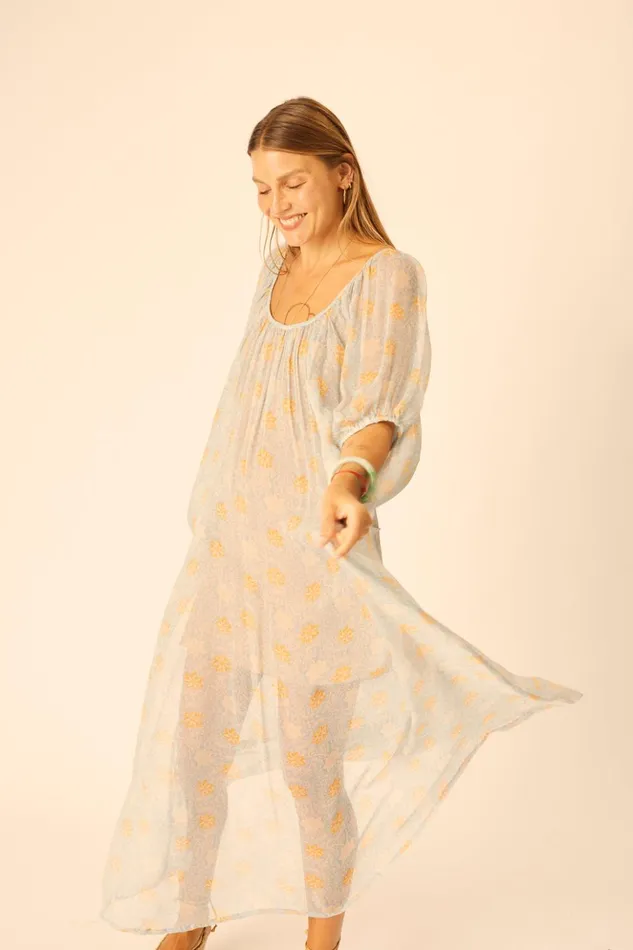 Vivi Dress Snowflake Tangerine Women Natalie Martin Dresses