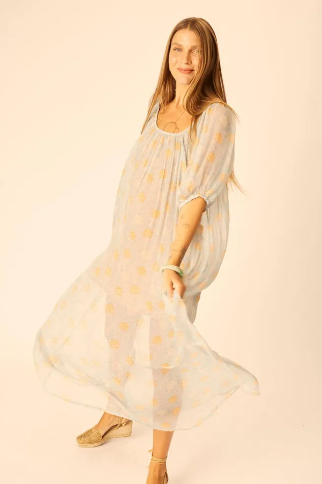 Vivi Dress Snowflake Tangerine Women Natalie Martin Dresses