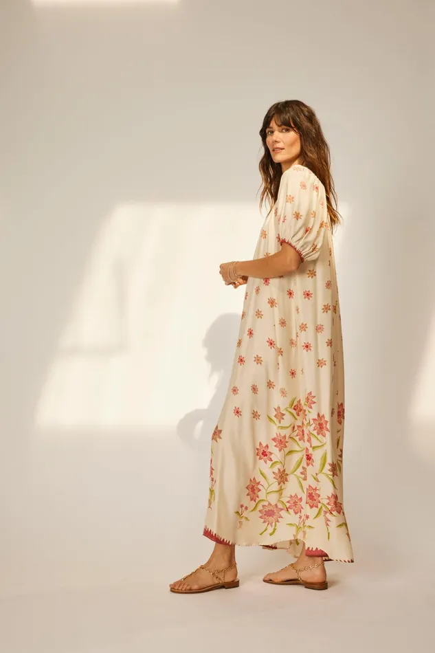 Vivi Dress Starflower Cream Women Natalie Martin Dresses