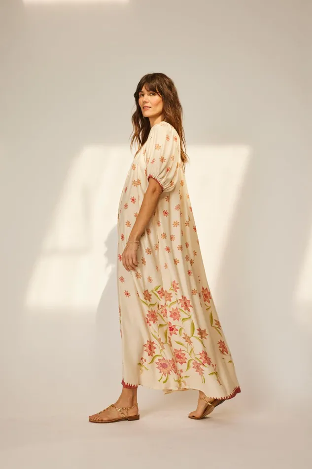 Vivi Dress Starflower Cream Women Natalie Martin Dresses