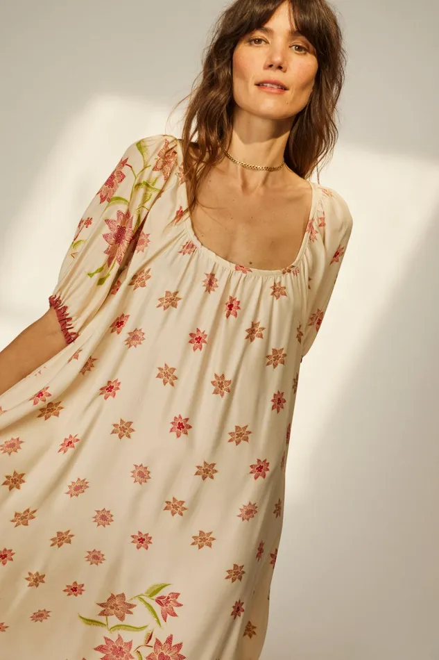 Vivi Dress Starflower Cream Women Natalie Martin Dresses