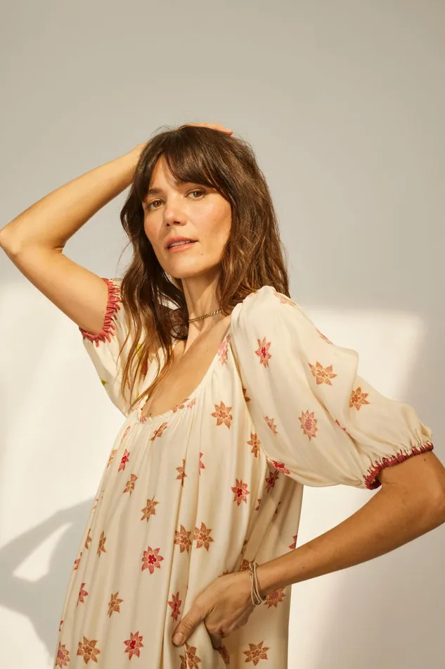 Vivi Dress Starflower Cream Women Natalie Martin Dresses
