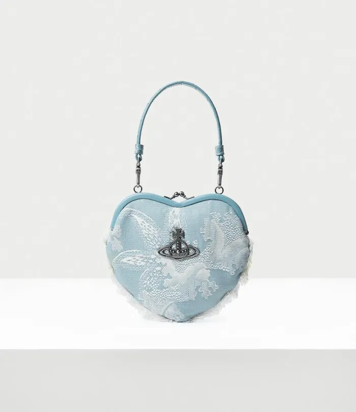 Wallets And Purses Women Vivienne Westwood Belle Heart Frame Purse In BlueCoral
