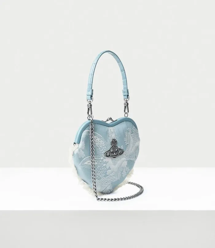 Wallets And Purses Women Vivienne Westwood Belle Heart Frame Purse In BlueCoral
