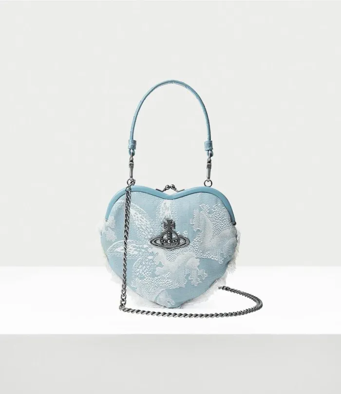 Wallets And Purses Women Vivienne Westwood Belle Heart Frame Purse In BlueCoral