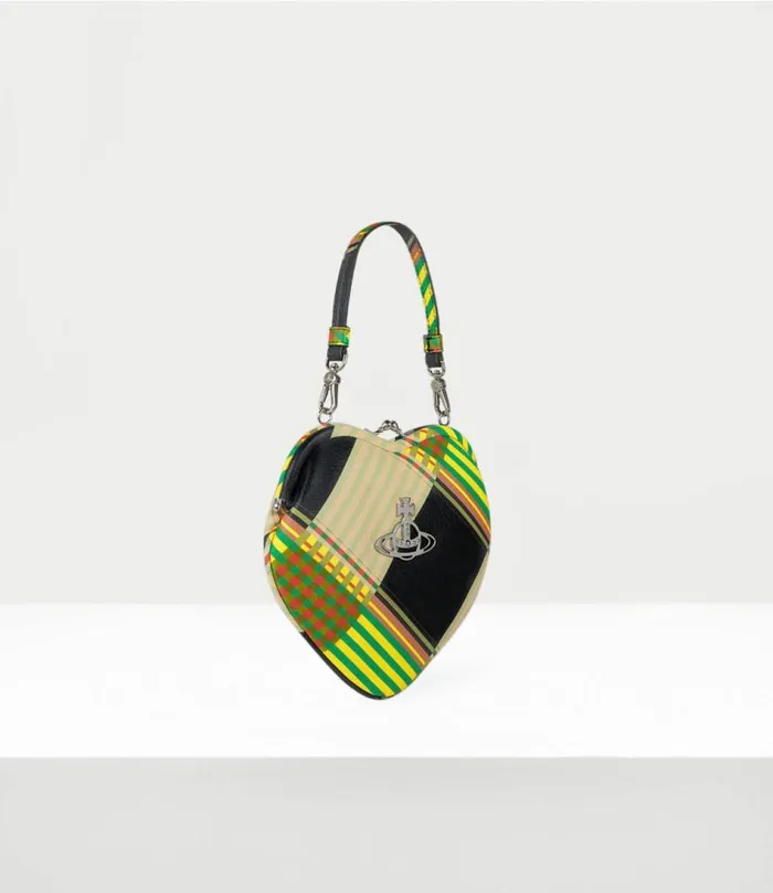 Wallets And Purses Women Vivienne Westwood Belle Heart Frame Purse In CombatTartan